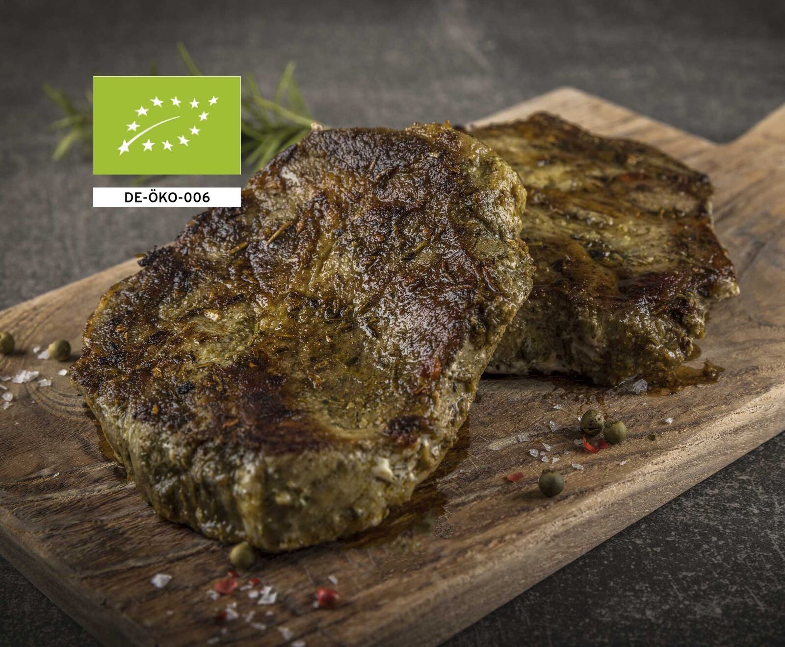 Schwäbische Bio Schweinenackensteaks