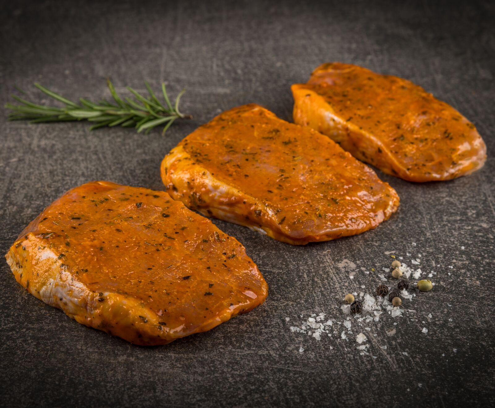 Niederrh. Duroc Lummersteaks mariniert