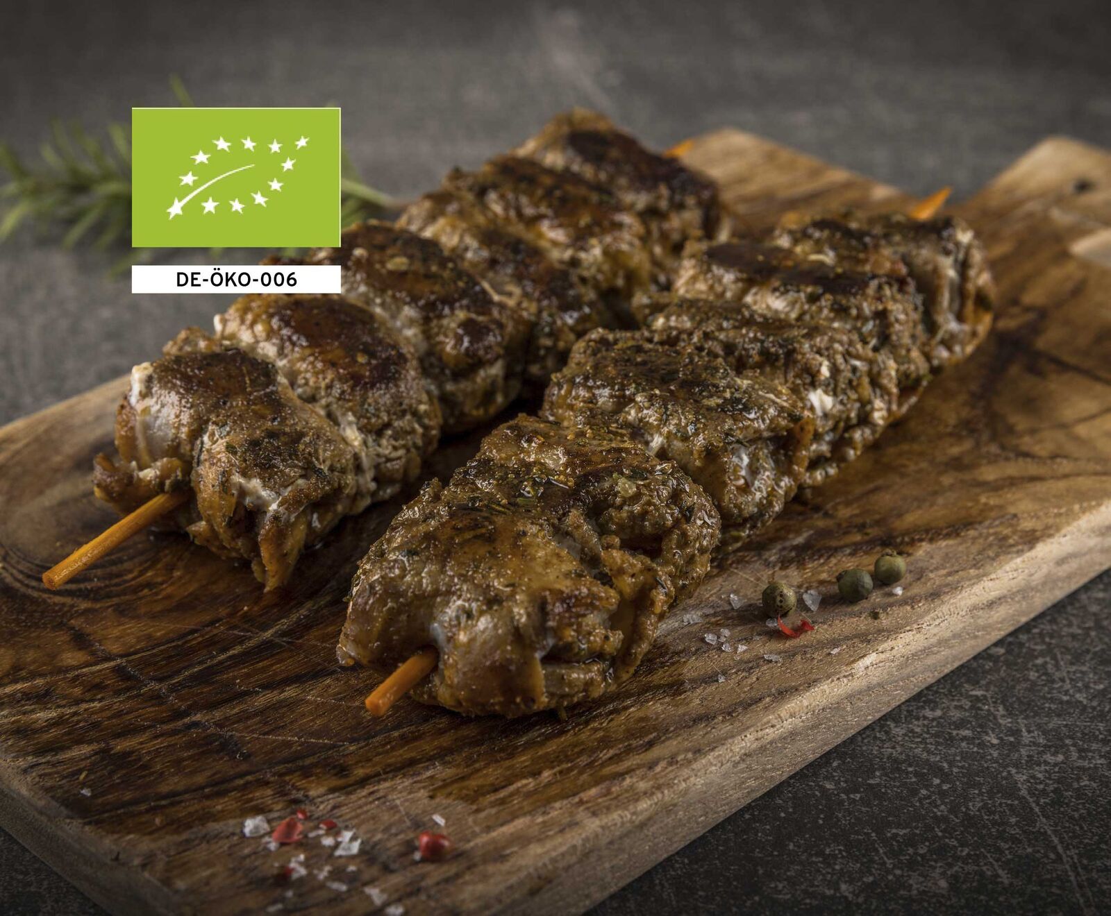 Schwäbische Bio Schweinespieße