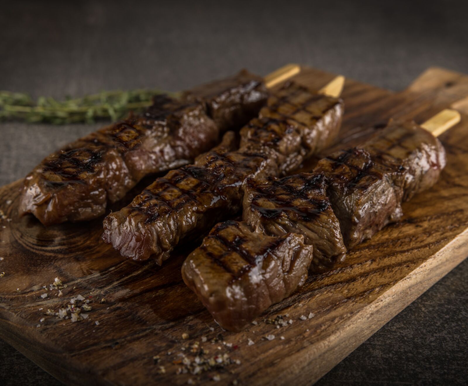 Irische Teriyaki Rinderhüftspieße