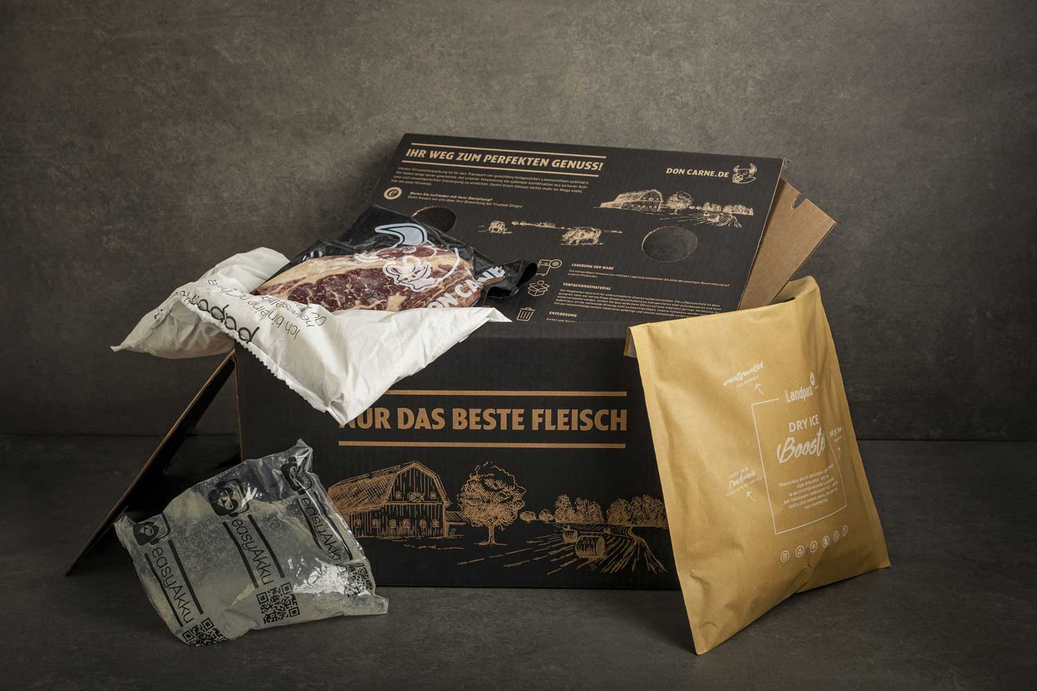 Die Don Carne Verpackung. 